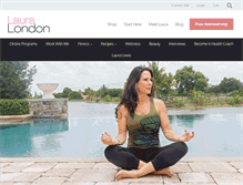 Tablet Screenshot of lauralondonfitness.com